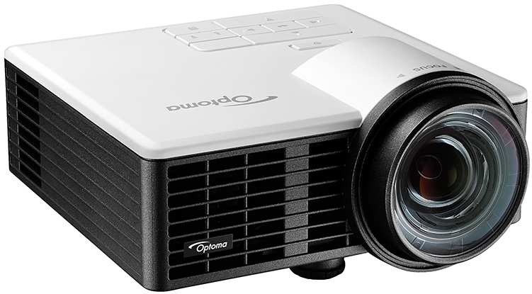 Proyector LED Optoma ML750ST MINI PROYECTOR LED 100" a poco más de 1,5m de distancia.