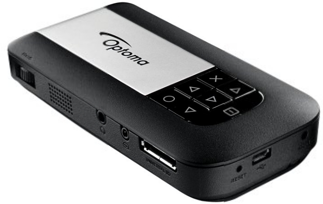 Miniproyector de bolsillo Optoma Pico PK120 ¡Llévalo contigo y comparte en cualquier momento y lugar!