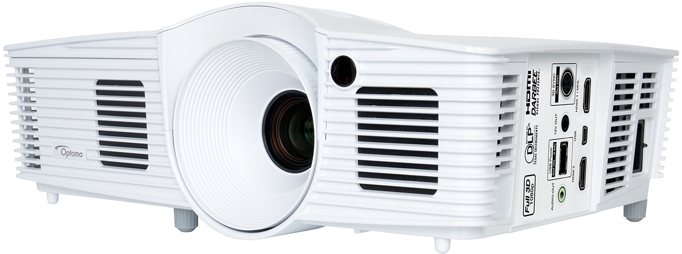 Proyector Optoma EH330, Gran brillo, Full HD 1080p y portátil