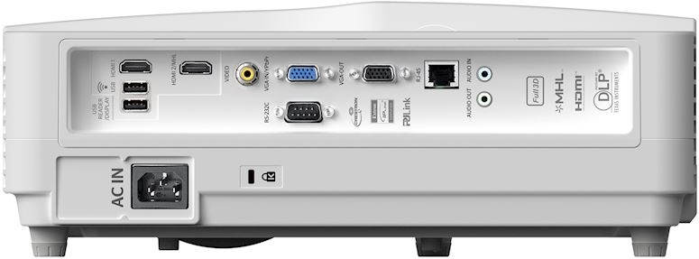 Proyector Optoma HD35UST 100" a tan sólo 30 centímetros de la pared