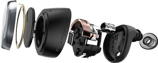 Auricular inalámbrico Bluetooth Premium para audífonos Optoma BE Free6 AAC, aptX LL y NFMI,