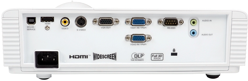 Proyector Optoma GT1070xe Lente corta 0.49:1 sin Zoom en FullHD 3D pantalla de 100" en 1m, Modo Gaming + Pantalla DS9106MGA