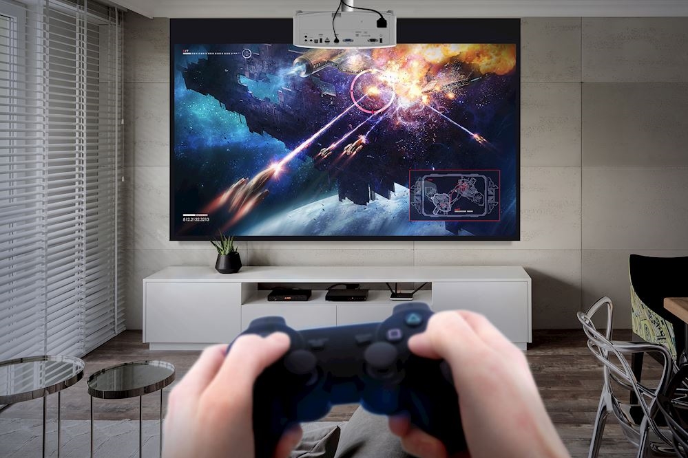 Proyector Optoma UHD42 Proyector 4K UHD para juegos, disfruta juando a 240HZ y home entertainment