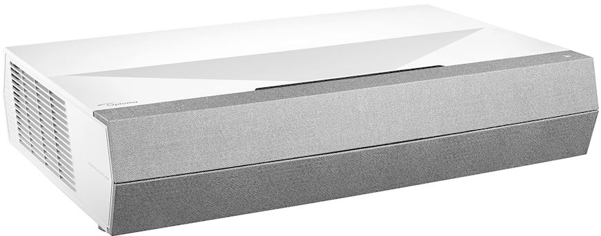 Proyector inteligente Optoma CinemaX P2 consigue una pantalla de 100" con 30cms.