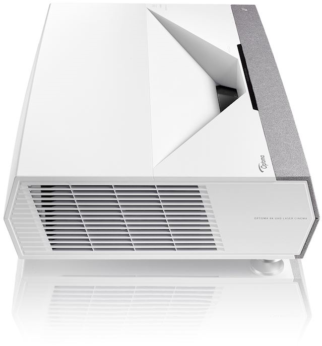 Proyector inteligente Optoma CinemaX P2 consigue una pantalla de 100" con 30cms.
