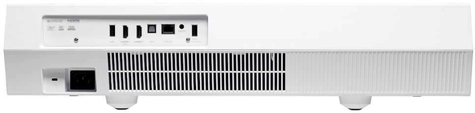 Proyector inteligente Optoma CinemaX P2 consigue una pantalla de 100" con 30cms.