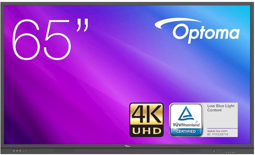 Panel profesional 4k interactivo Optoma 3651RK con Android integrado