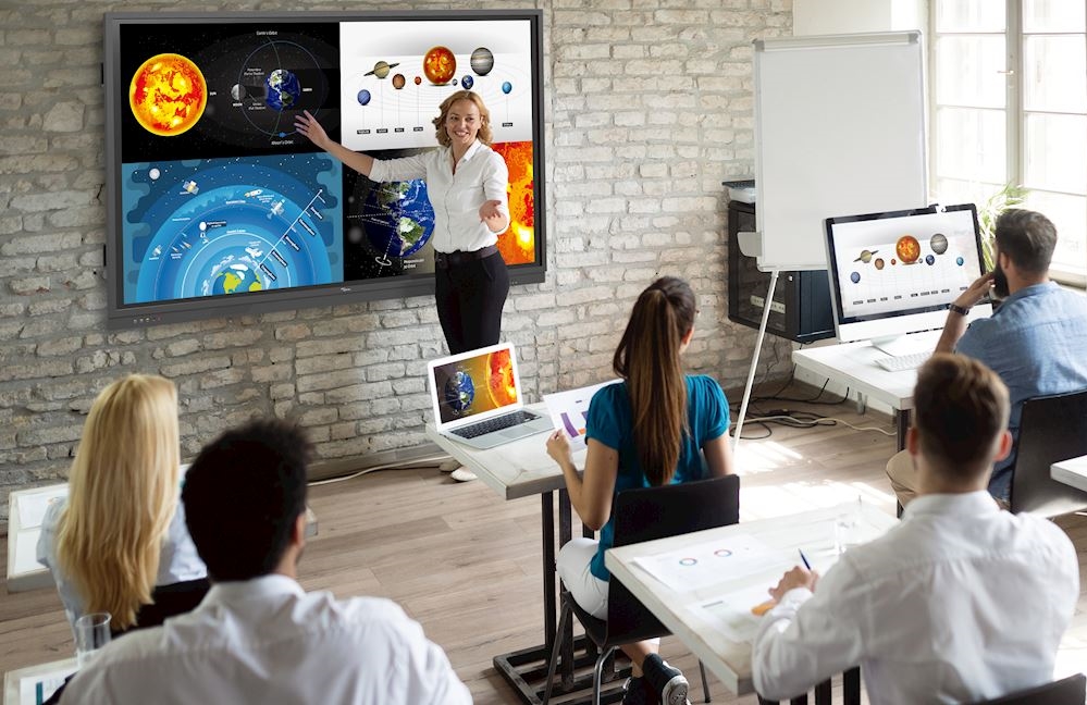 Panel profesional 4k interactivo de 86" Optoma 3861RK con Android integrado