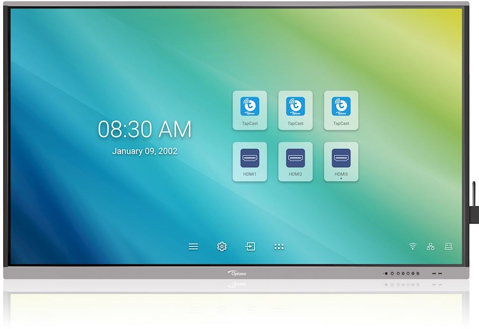 Panel profesional 4k interactivo de 75" Optoma 3751RK con Android integrado