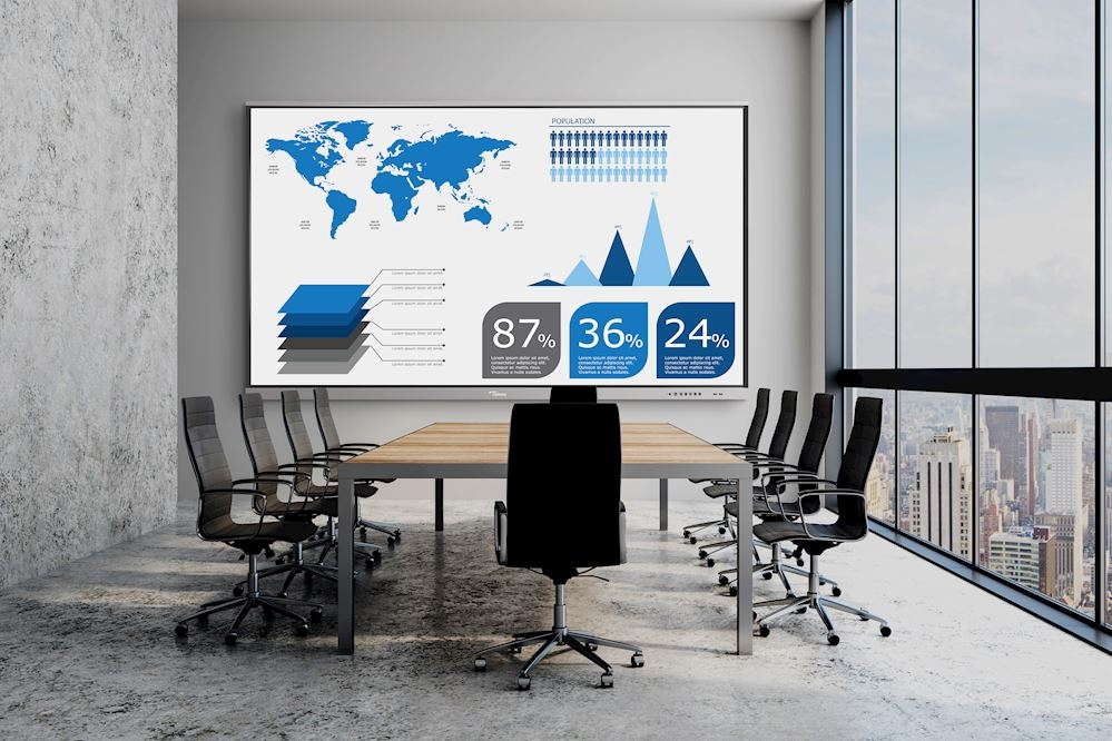 Panel profesional 4k interactivo de 75" Optoma 3751RK con Android integrado
