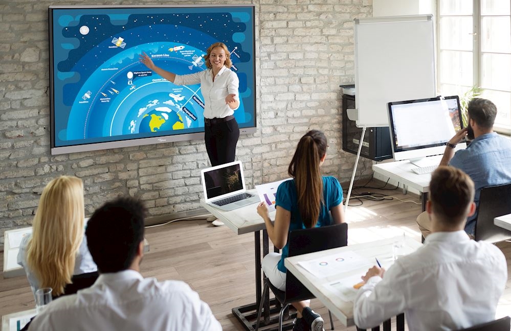 Panel profesional 4k interactivo de 75" Optoma 3751RK con Android integrado