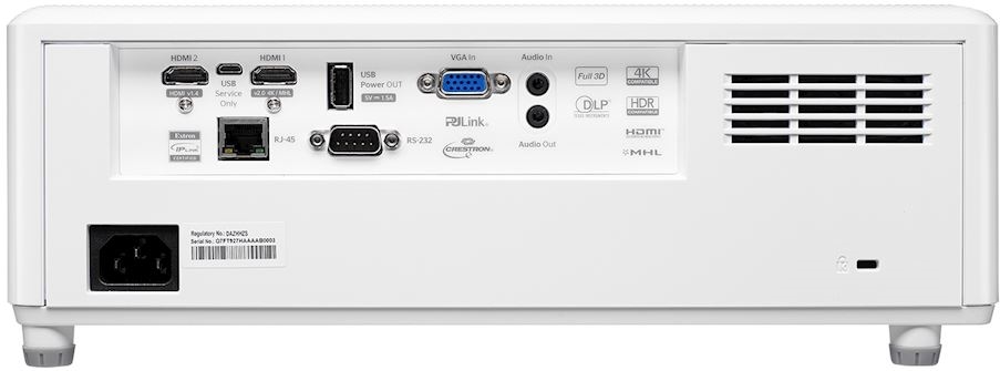 Proyector Láser Optoma ZW403 Eco Láser DuraCore, resolucion WXGA y certificación IP6X.