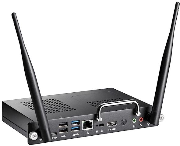 PC con ranura OPS3-i5 TPM para pantallas planas interactivas Optoma creative Touch.