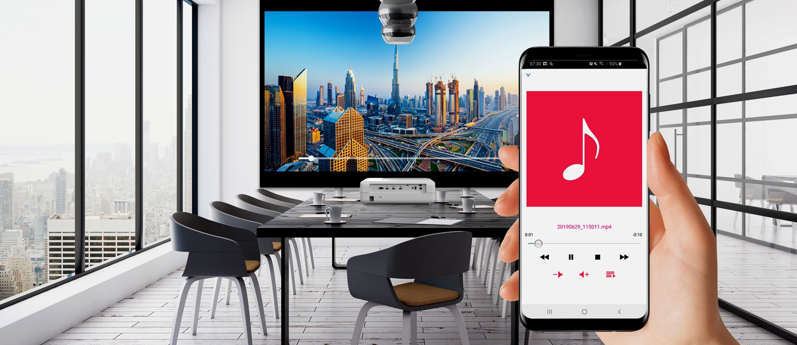 Adaptador Dongle HDMI Wi-Fi Optoma para conectar cualquier proyector y reproducir contenido inalámbricamente