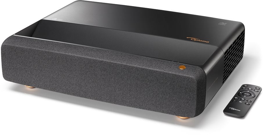Proyector Optoma L1 4LED 4K UHD de tiro ultracorto respetuoso con el medio ambiente