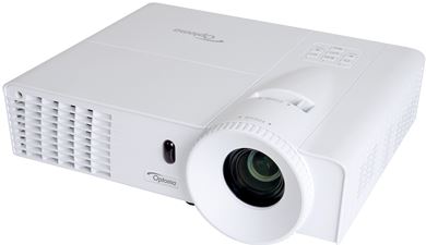 Proyector Optoma EW400 Elegante y fácil de usar, el EW400 es un gran proyector multifuncional WXGA. 4000 impresionantes Lúmenes