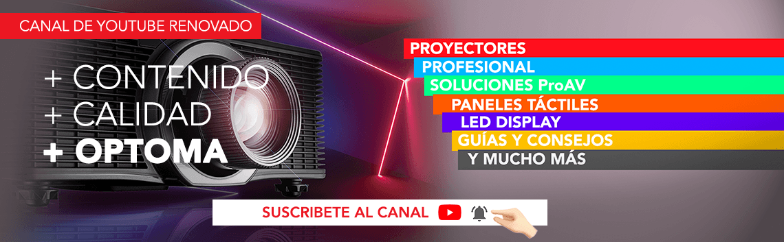 Canal YouTube Tienda Oficial Optoma España